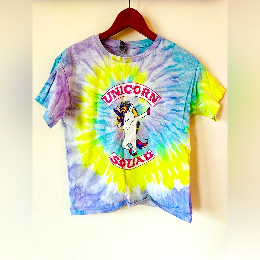 Unicorn Squad Tie-Dye Kids T-Shirt